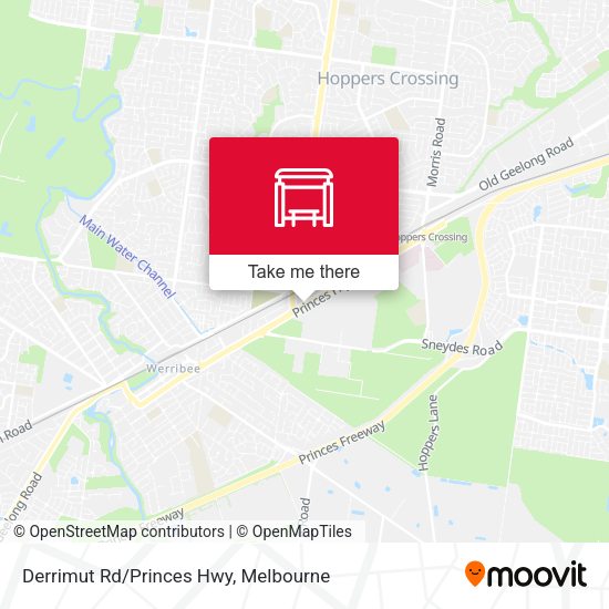 Derrimut Rd/Princes Hwy map
