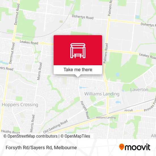 Mapa Forsyth Rd/Sayers Rd