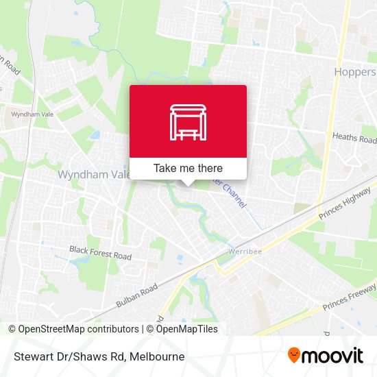 Stewart Dr/Shaws Rd map