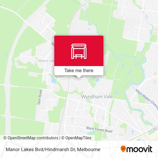 Manor Lakes Bvd/Hindmarsh Dr map
