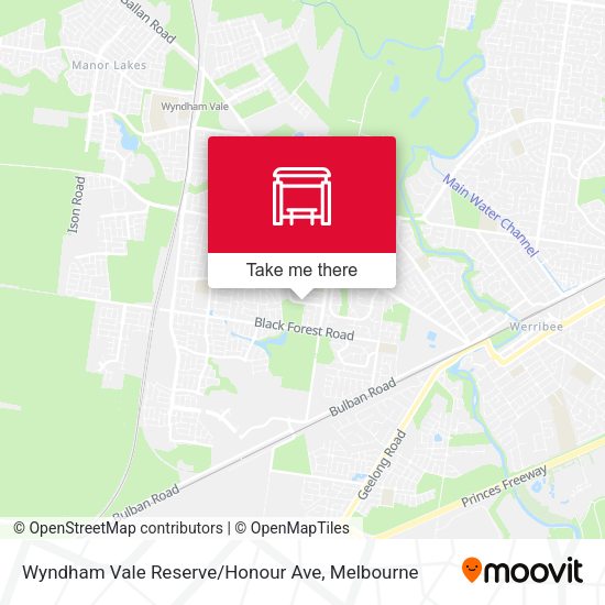 Wyndham Vale Reserve / Honour Ave map
