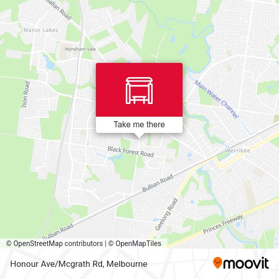 Honour Ave/Mcgrath Rd map
