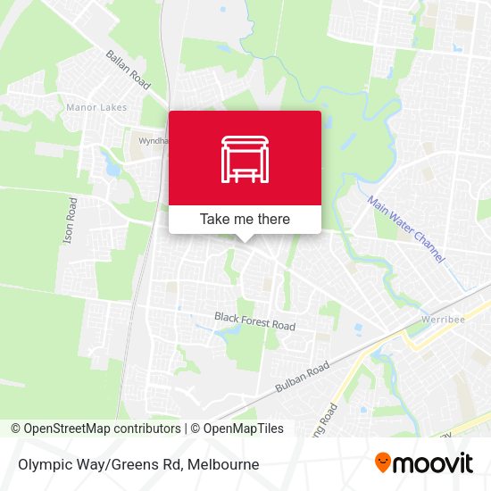Olympic Way/Greens Rd map
