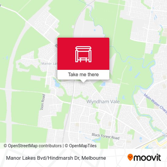 Manor Lakes Bvd/Hindmarsh Dr map