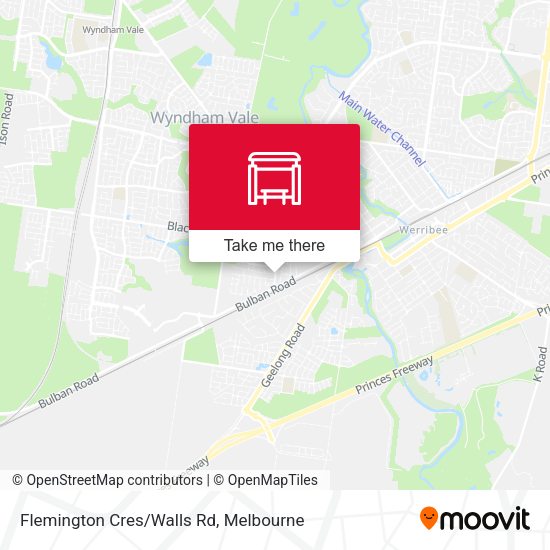 Flemington Cres/Walls Rd map