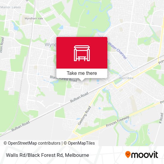 Walls Rd/Black Forest Rd map