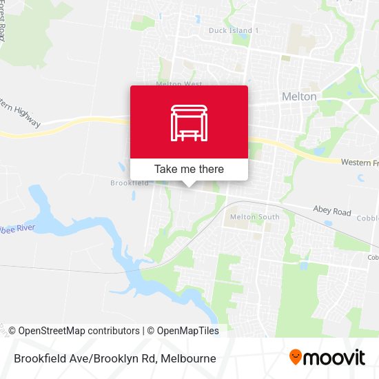 Brookfield Ave/Brooklyn Rd map
