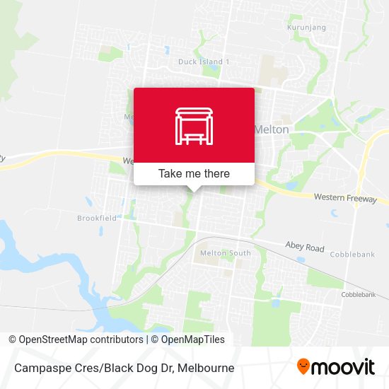Campaspe Cres/Black Dog Dr map
