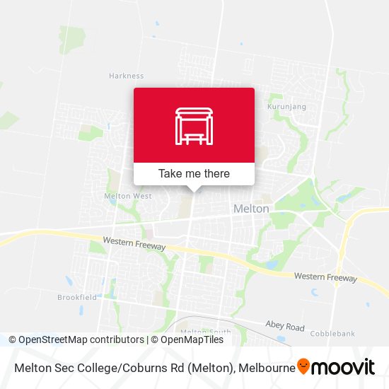 Mapa Melton Sec College / Coburns Rd