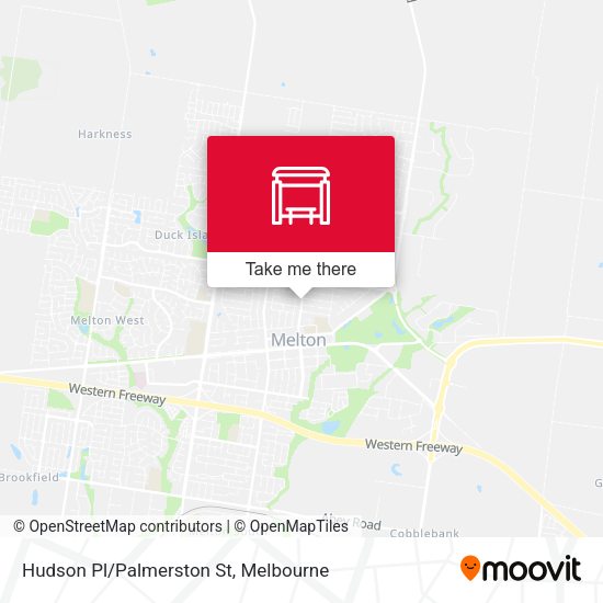 Hudson Pl/Palmerston St map