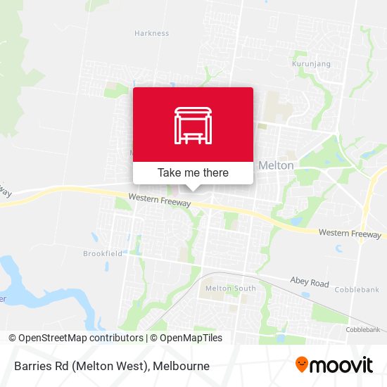 Mapa Barries Rd (Melton West)