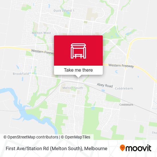 Mapa First Ave / Station Rd (Melton South)