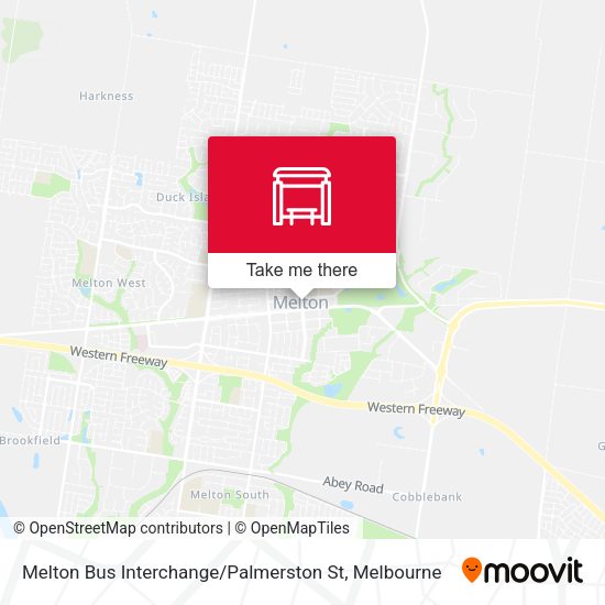 Melton Bus Interchange / Palmerston St map