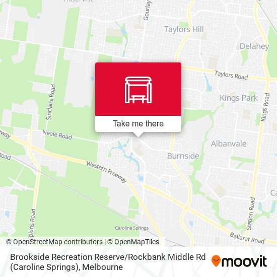 Brookside Recreation Reserve / Rockbank Middle Rd (Caroline Springs) map