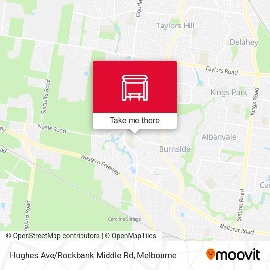 Hughes Ave/Rockbank Middle Rd map