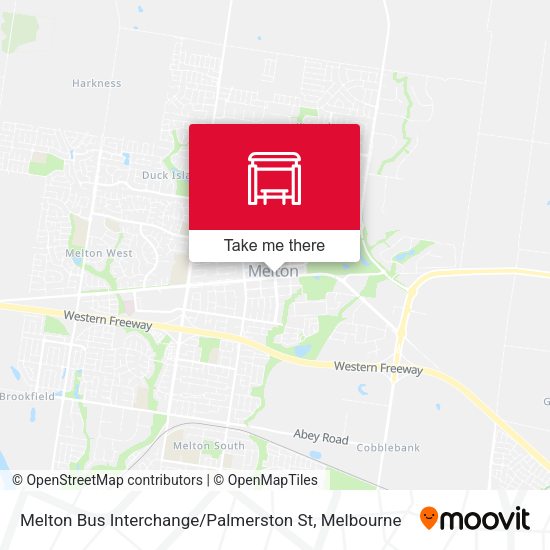 Melton Bus Interchange / Palmerston St map