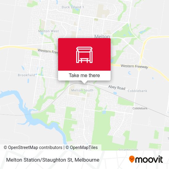 Melton Station/Staughton St map