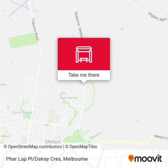 Mapa Phar Lap Pl/Dalray Cres
