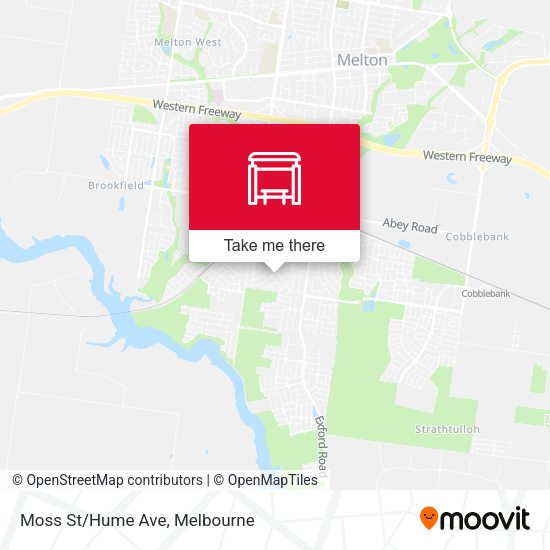 Moss St/Hume Ave map