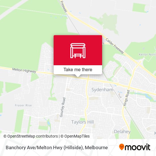 Mapa Banchory Ave / Melton Hwy (Hillside)