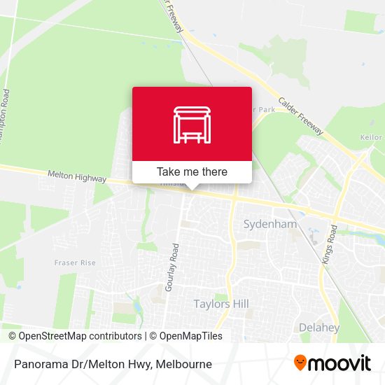 Panorama Dr/Melton Hwy map