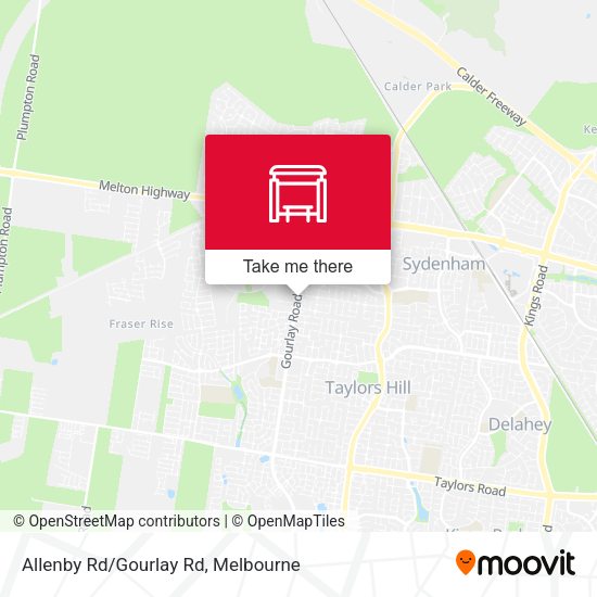 Allenby Rd/Gourlay Rd map