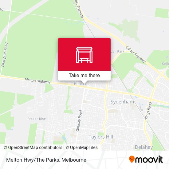 Melton Hwy/The Parks map