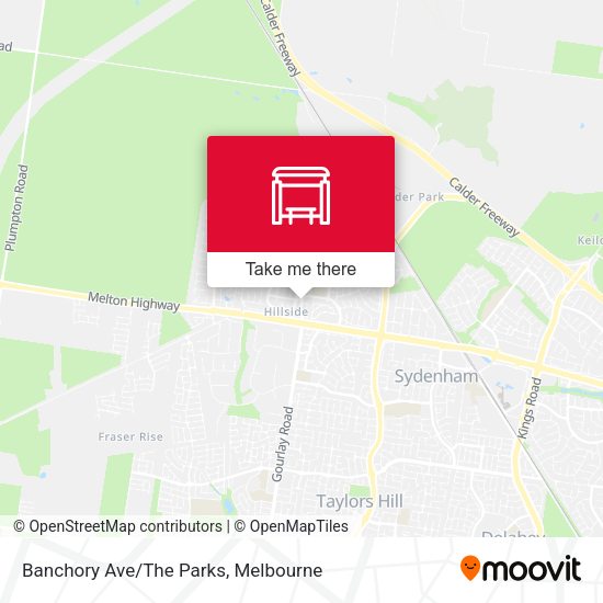 Banchory Ave/The Parks map