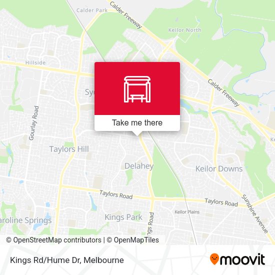 Kings Rd/Hume Dr map