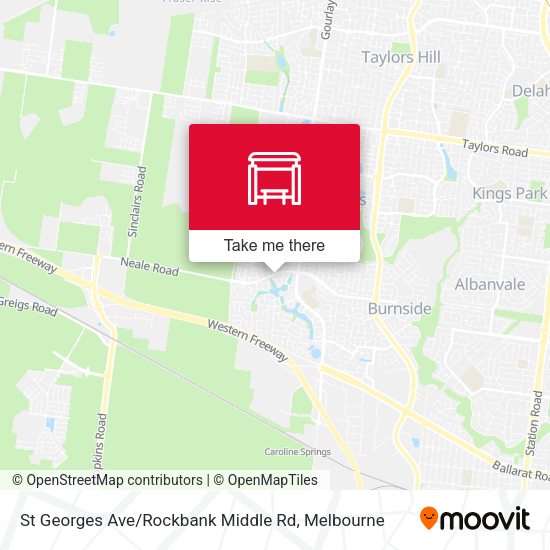 St Georges Ave / Rockbank Middle Rd map