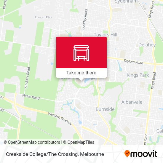 Creekside College/The Crossing map