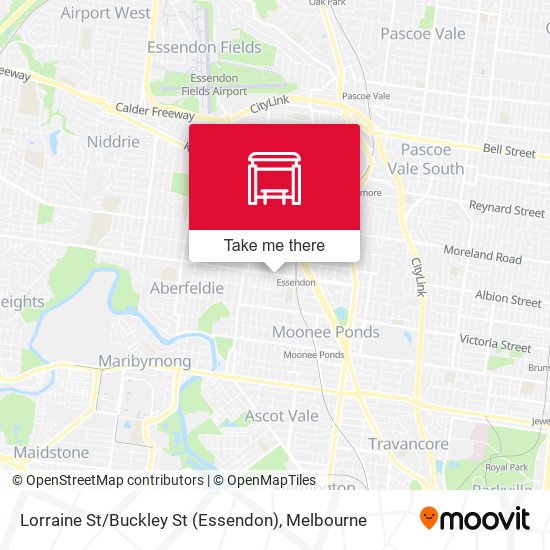 Lorraine St / Buckley St (Essendon) map