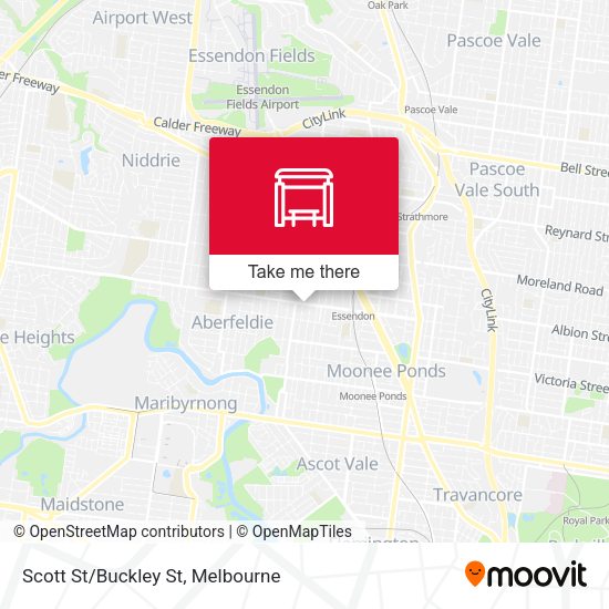Scott St/Buckley St map