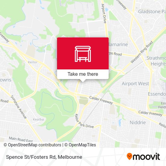 Spence St/Fosters Rd map