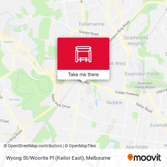 Wyong St / Woorite Pl (Keilor East) map