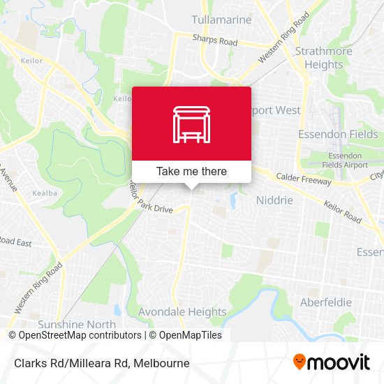 Clarks Rd/Milleara Rd map