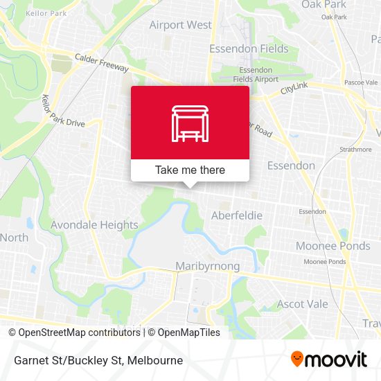 Garnet St/Buckley St map