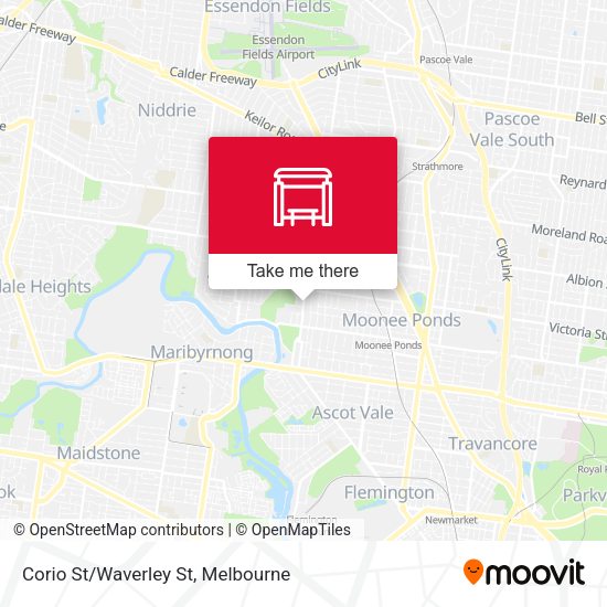 Corio St/Waverley St map