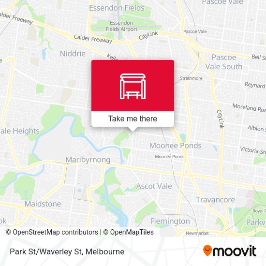 Park St/Waverley St map