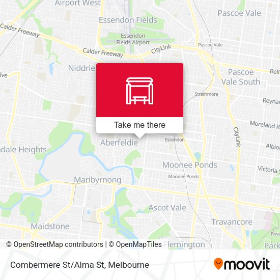 Combermere St/Alma St map
