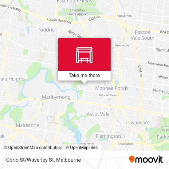 Corio St/Waverley St map