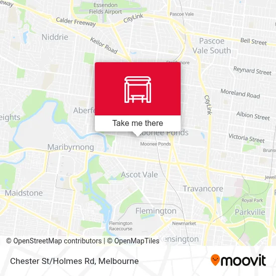 Mapa Chester St/Holmes Rd