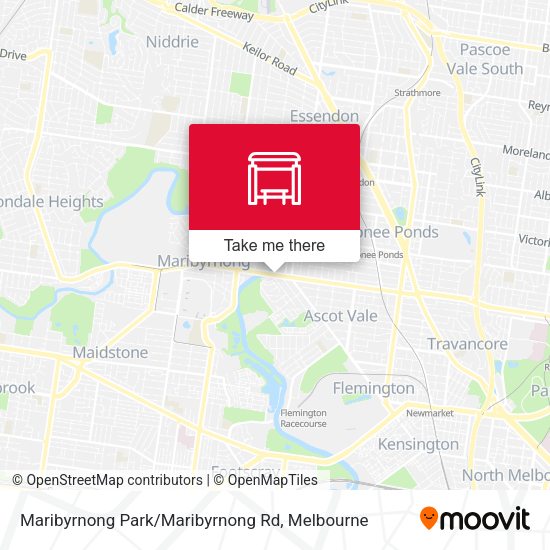 Maribyrnong Park / Maribyrnong Rd map