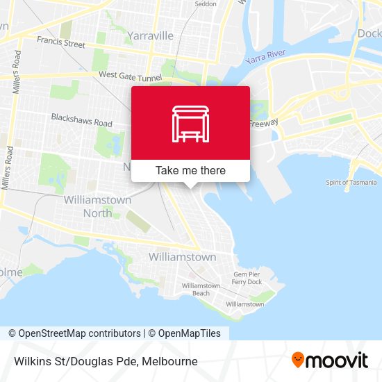 Wilkins St/Douglas Pde map