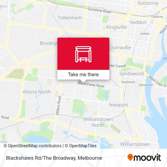 Blackshaws Rd/The Broadway map