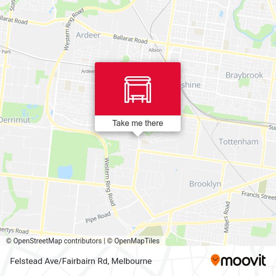 Felstead Ave/Fairbairn Rd map
