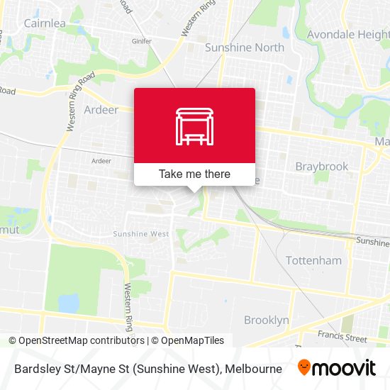 Bardsley St / Mayne St (Sunshine West) map