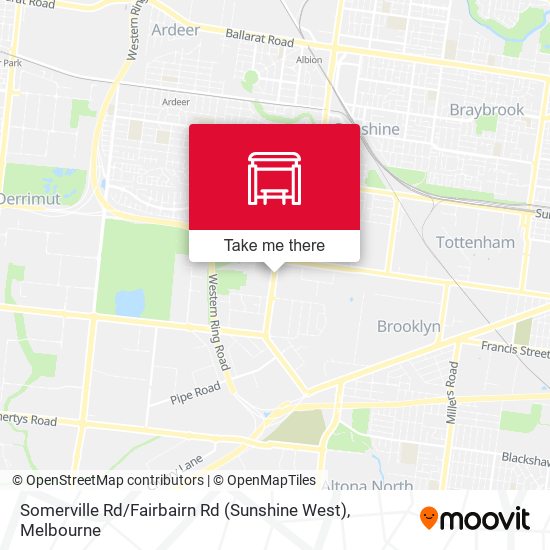 Somerville Rd / Fairbairn Rd (Sunshine West) map
