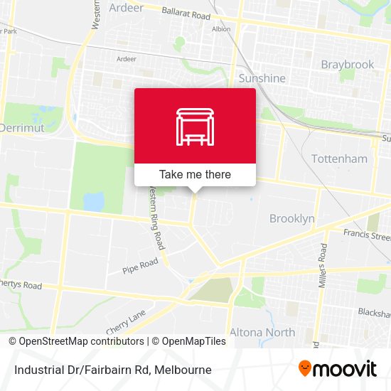 Industrial Dr/Fairbairn Rd map