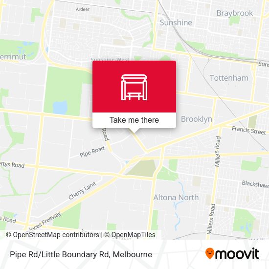 Pipe Rd/Little Boundary Rd map